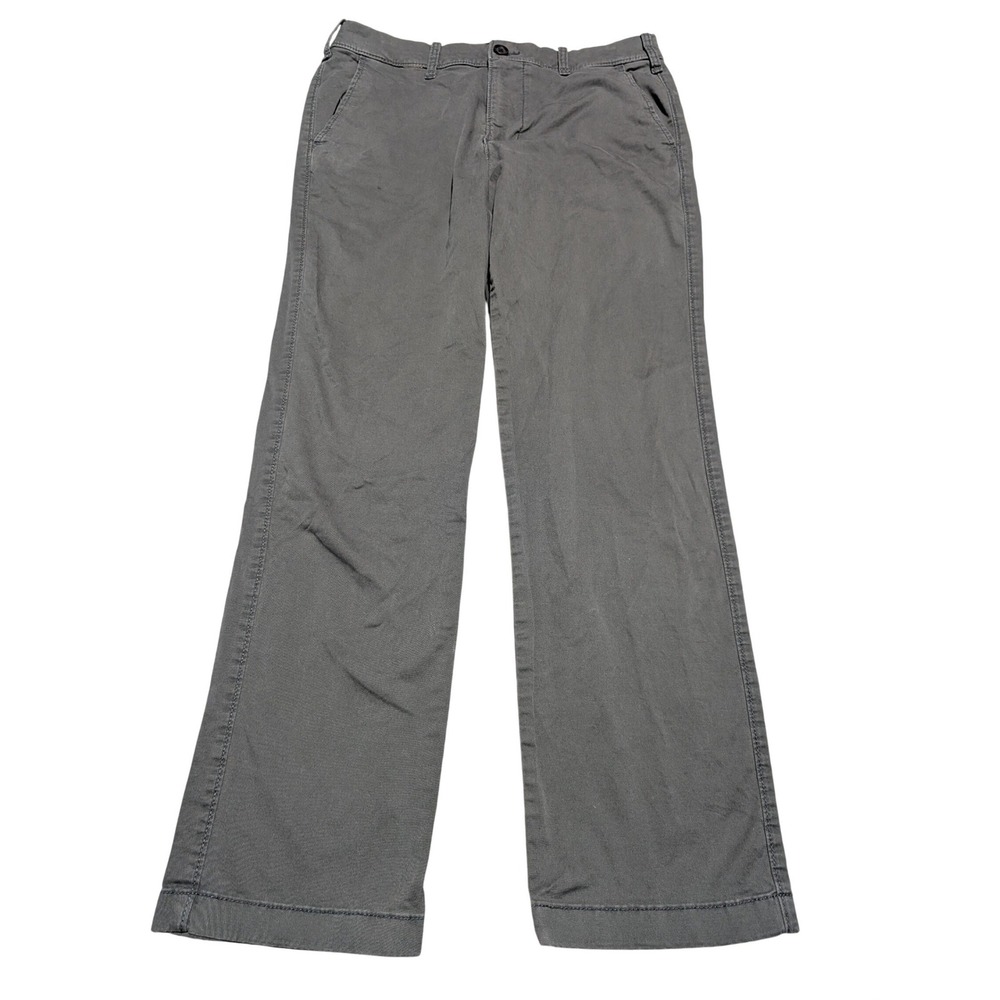 Hollister Pants Mens 31x30 Grey Slim Straight Chino Epic Flex Stretch Trousers